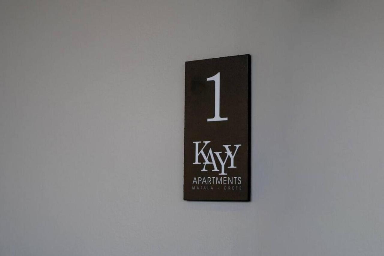 Kayy Apartments 1 In Matala Eksteriør billede